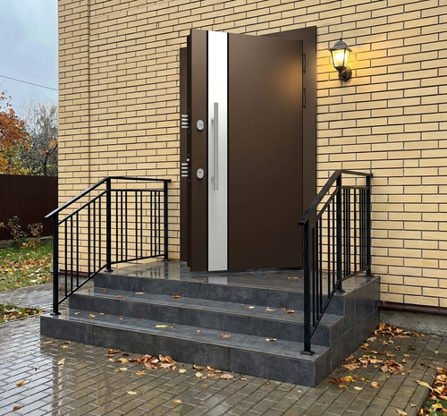 Combo Ferdinand RAL 8017, вставка RAL 9003